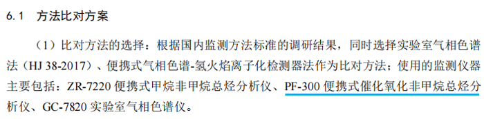 《固定污染源廢氣總烴、甲烷和非甲烷總烴的測定便攜式催化氧化-氫火焰離子化檢測器法》